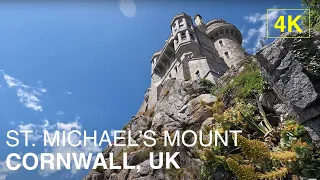 CORNWALL, UK | St. Michael's Mount | 4K Grounds & Gardens Tour