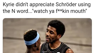 Kyrie Irving explains why he got ejected with Schroeder. Says it was about the n word ect.#shorts