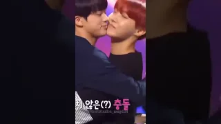 😂jin and jhope accidentally kiss  each other #shorts #bts #jhope😂 #jin