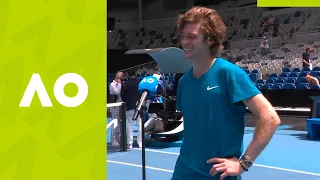 Andrey Rublev: "Physically I'm feeling great!" (2R) on-court interview | Australian Open 2021