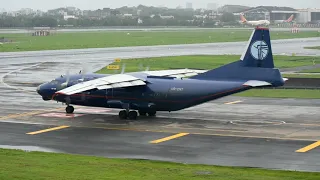 SMOKEY departure of Antonov An-12 from Mumbai International Airport