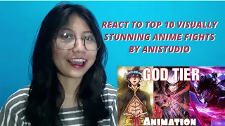 React to Top 10 Visually Stunning Anime Fights 🔥 🔥 by Anistudio