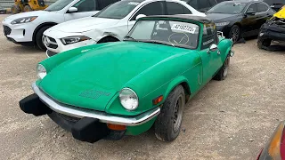 Copart Walk Around $350 Triumph Spitfire 1500 WINNING!