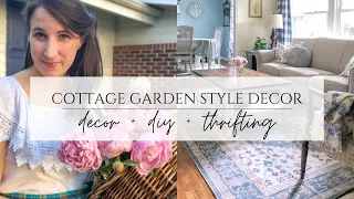 Cottage Garden Style Decor - Inspiration, DIY, & Thrifted Finds to Bring the Garden Indoors