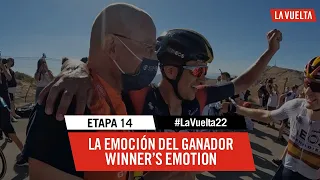 Winner's emotion - Stage 14 | #LaVuelta22