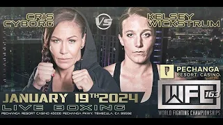 WFC 163 Cris Cyborg vs Kelsey Wickstrum Weigh In