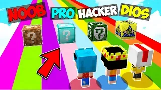 ¡NO ELIJAS EL LUCKY BLOCK EQUIVOCADO! 😱 NOOB vs PRO vs HACKER vs DIOS (Minecraft Mods)