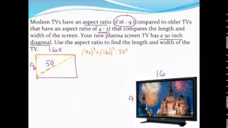 Using ratios to find the length and width of a rectangle