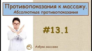 Противопоказания к массажу. Классификация противопоказаний | Урок 13, часть 1 | Уроки массажа