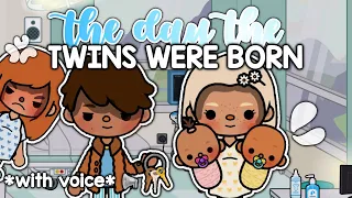 The Day The Twins Were Born 💖| + Macy’s Backstory 😱 | *WITH MY VOICE* 📢 | Toca Boca Roleplay