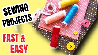 10 MINUTES! Sewing Projects | FAST and EASY | 3 Sewing Projects for Beginner