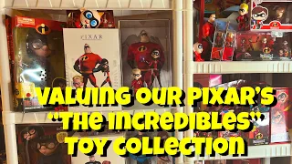 “Valuing My Toy Collection” Ep. #115 Disney Pixar The Incredibles toys  figures and dolls.