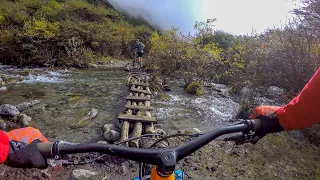 That bridge is totally rideable! (No, it's not) | Mountain Biking Tibet Part 8