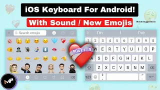How To Install iOS Keyboard On Android🔥(P-5) | With Sound+Emojis | iPhone Keyboard For Android!