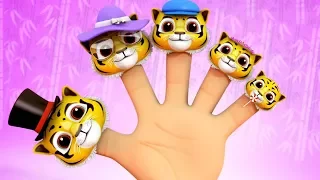 тигр палец семья дошкольные рифмы палец семьи рифмы песни для детей Tiger Finger Family