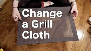 How to install cane weave grill cloth on your amp!