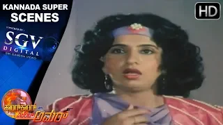 Mukyamanthri Chandru & Ambika Super Scenes | Honkong Nalli Agent Amar Kannada Movie | Scene 07