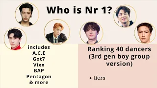 3rd gen boy group dance ranking