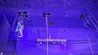 Flying Trapeze Act at Circus Circus  Las vegas