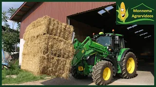 John Deere 6120M Teil 2 | Weizen- und Ballenladen