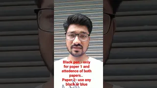 UPSC CAPF AC Paper 2 कें लिये Sirf Black Pen Jaruri h???