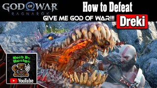 God of War Ragnarok - How to easily beat The Dreki - Give me god of war Difficulty