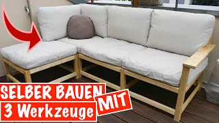 Sitzecke selber bauen für den Garten mit NUR 3 Werkzeugen - Das kann JEDER | MrHandwerk