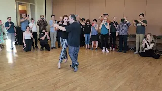 Argentine tango workshop -turn structure: Gustavo Naveira & Giselle Anne - Milonguero Viejo