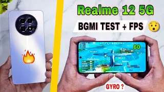 Realme 12 5G Bgmi Pubg Test | bgmi graphics settings, gyro | realme 12 5g bgmi battery drain test ⚡️