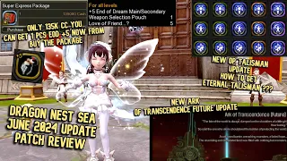 Dragon Nest SEA June 2024 Update Review : Eternal Talisman , ARK Future , EOD +5 Pack & Many Event