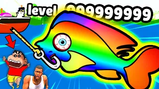 SHINCHAN CHOP & FRANKLIN FISHING to Catch MEGALODON SHARK FISH | SHINCHAN FIGHT SEA MONSTERS AMAAN-T