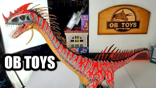 CUSTOM MATTEL COLOSSAL INDOMINUS REX DREADNOUGHTUS HYBRID DINOSAUR | GLOW IN THE DARK TOY REPAINT