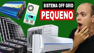 Sistema off grid pequeno que liga até AR CONDICIONADO | Luiz Ferreira