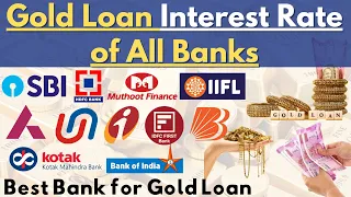 Gold Loan Interest Rate in All Banks | Best Gold Loan Bank in India | SBI, HDFC, Muthoot, IIFL, BOB