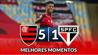 FLAMENGO 5 X 1 SÃO PAULO | MELHORES MOMENTOS | 13ª RODADA BRASILEIRÃO 2021 |