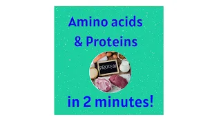Amino Acids & Proteins in under 2 minutes!