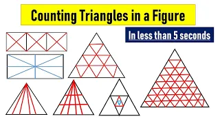 Counting Number of Triangles In a Figure || Best Trick to count number of triangles || Math Tricks