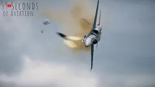 Jet pilots eject at the last moment full video (59 Seconds of Aviation)