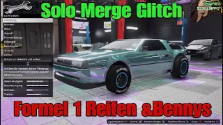 #patched Gta online Solo Merge glitch Formel 1 Reifen &Bennys Easy