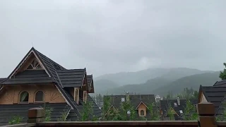 Zakopane ogromna burza i pioruny -  Zakopane thunderstorm