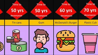 Timeline How long does it take to Decompose. Comparison. What do you think?