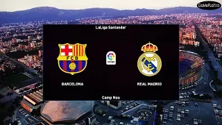 PES 2020 - BARCELONA vs REAL MADRID - El Clasico LA LIGA Santander