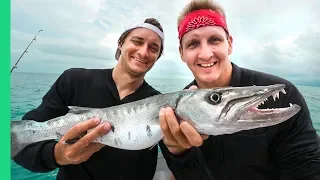Florida Sashimi!!! Deep Sea Catch and Cook. (Can you even eat this???)