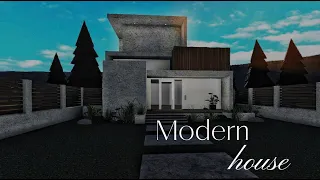 Modern House Exterior | 55K | Roblox Welcome to bloxburg | Speedbuild