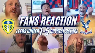 FANS REACTION TO LEEDS UNITED 1-5 CRYSTAL PALACE | PREMIER LEAGUE