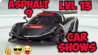 Asphalt 9, Level 13 Garage tour  All Class cars😜😎🔥