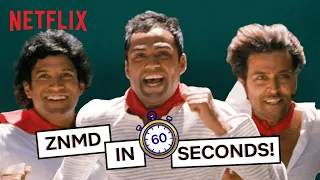 Zindagi Na Milegi Dobara In 60 Seconds | Hrithik Roshan, Farhan Akhtar, Katrina Kaif & Abhay Deol