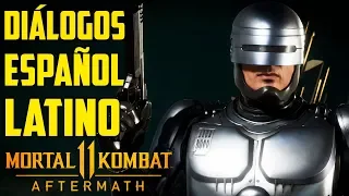 Mortal Kombat 11 Aftermath | Español Latino | Todos los Diálogos | Robocop |