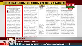 HINDU PAOCHE GI EDITORIAL NA MANIPUR GI IRANG DA LEINGAKNA PAIKHATLIBA KHONGTHANG SING MASAK THIHALE