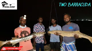 CATCH TWO BIG BARRACUDA | JETTY FISHING | FISHING JOURNEY